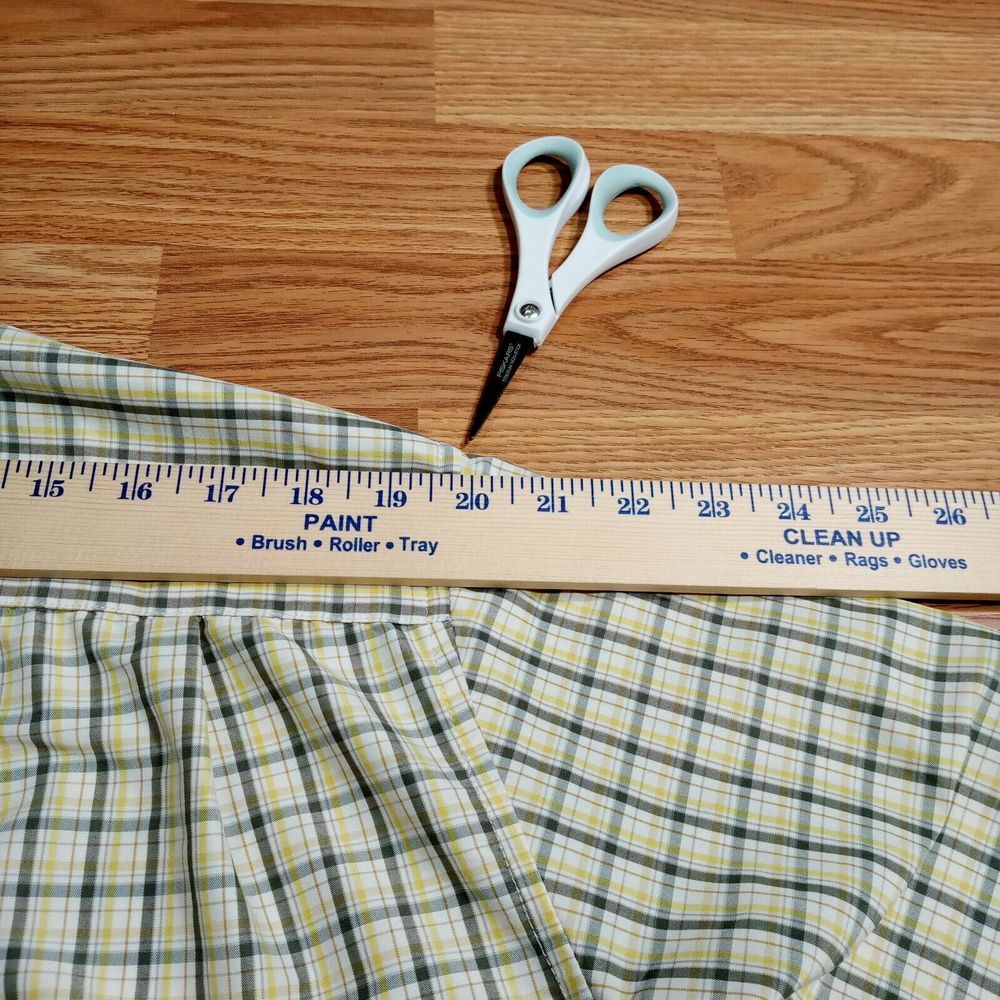Eddie Bauer Vented Shirt Mens Sz XL Poly/Nylon Plaid Short Sleeve Button‎ Down - Picture 9 of 11